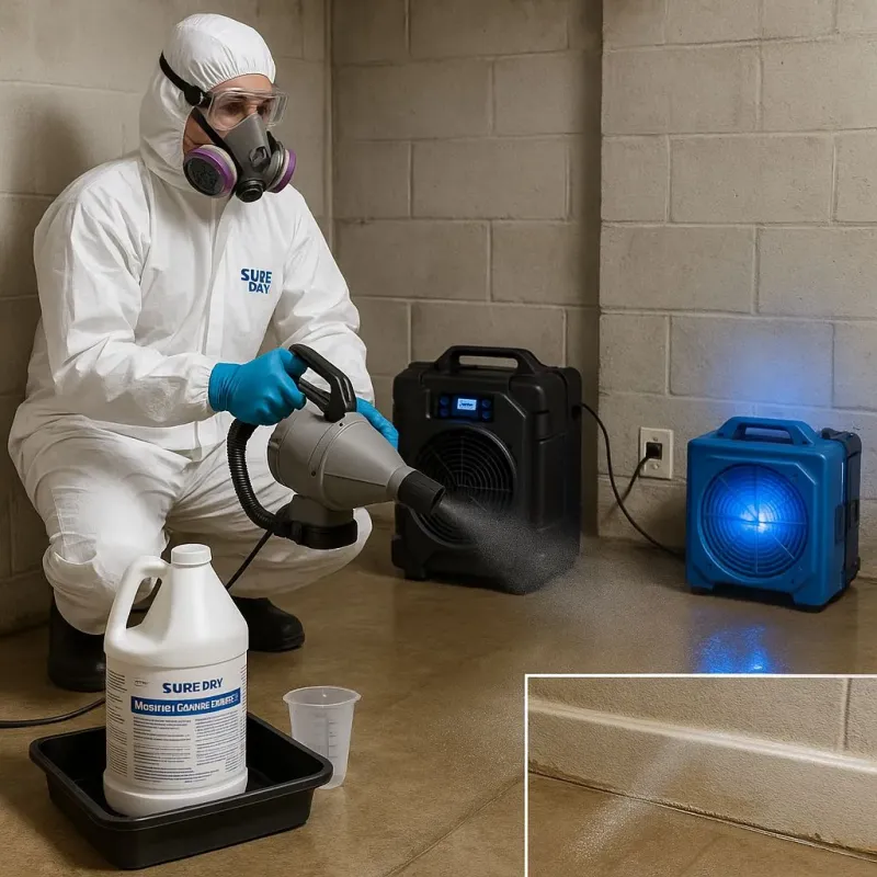 Sanitization and Odor Removal process in Pompton Lakes, NJ